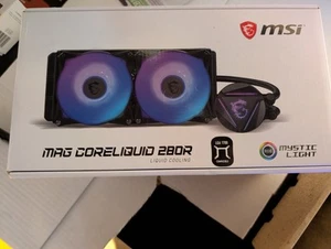 MSI Mag Core liquid 280R RGB Liquid Cooling Mystical Light - Picture 1 of 9