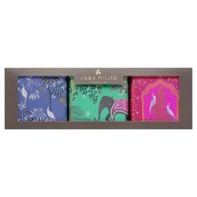 Sara Miller Aufbewahrungsboxen Indien Designs quadratisch 3er Set Dosen Größe 11 cm