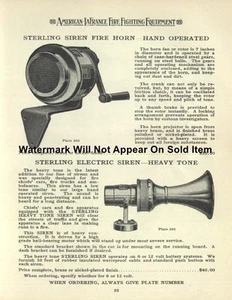 American LaFrance Fire Truck Siren Ad Photograph Print 8.5x11" - Picture 1 of 1