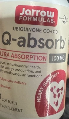24x Jarrow Formulas Ubiquinone Q-absorb ULTRA ABSORPTION 100mg  - 120ct 06/28 - Image 1 of 3