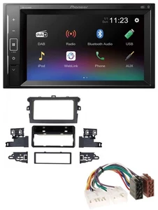 Pioneer DAB MP3 2DIN Bluetooth USB Autoradio für Toyota Corolla 2009-2013 silber - Bild 1 von 8