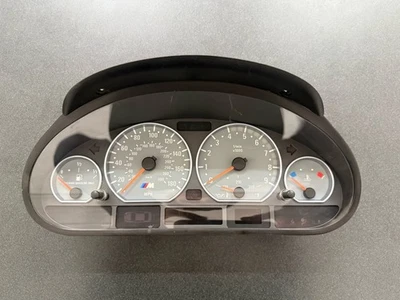 Damaged BMW E46 M3 Instrument Cluster Speedometer Tachometer SMG 2001-2006 OEM - Image 1 of 4