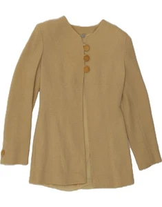 MAX MARA Womens Pianoforte 3 Button Blazer Jacket UK 10 Small Beige AR03 - Picture 1 of 5