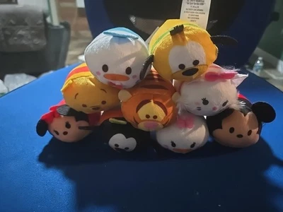 Disney Tsum Tsum Mini Plush Set of 9 Marie Pooh Donald Goofy Pluto Mickey Minnie - Изображение 1 из 4