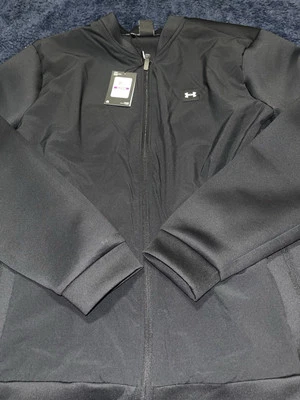 2025 Under Armour UA Golf Drive Pro Storm Hybrid Full-Zip Jacket Black XXL - Image 1 of 4