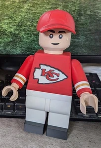 3D Printed Kansas City Chiefs Large Scale 8.5"- 9.5" Minifigure - Picture 1 of 6