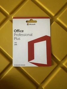 Microsoft Office Professional Plus 2019 sellado 1 PC genuino venta al por menor de por vida - Imagen 1 de 6