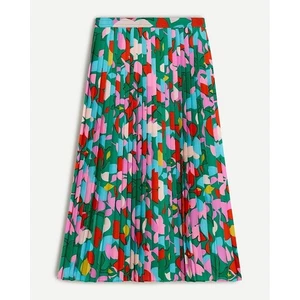 J. Crew Pleated Midi Skirt Confetti Floral Sz 8 NWT Colorful Style AO805 - Picture 1 of 12