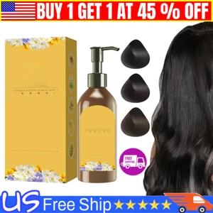 Plant Single Dose Floral Fragrance Dye, Plant-Based Hair Color (Brown Black) - Picture 1 of 19