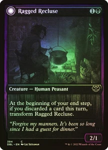 MTG FOIL Ragged Recluse // Odious Witch  - Innistrad: Double Feature #394 - Picture 1 of 2