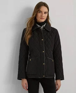 Ralph Lauren Velboa quilted coat black extra small new with tags - Picture 1 of 5