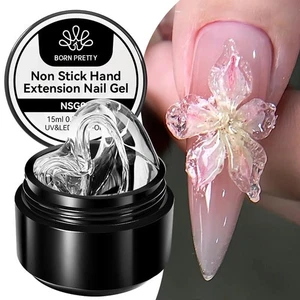 Born Pretty Gel Estensione Mani Antiaderente Trasparente 15ml Modellazione 3D Scultura Intaglio - Foto 1 di 64