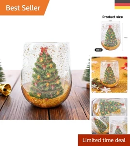 Festliche Kaffeetasse Weihnachten 380ml mit Sicherheitsfunktion doppelwandig - Bild 1 von 9