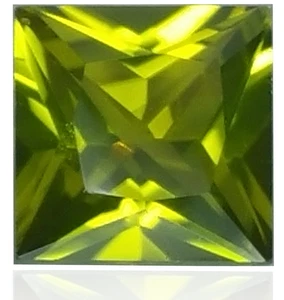 💚 Green Peridot Natural Square Cut 7mm 💚 - Picture 1 of 12