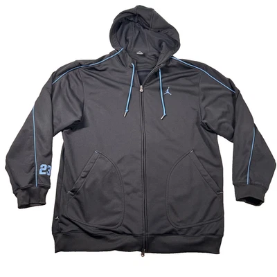 Chaqueta con Capucha Jordan Vintage Para Hombre 2xl Cremallera Completa Bordada Jumpman Negra Y2K Foto 1 de 4