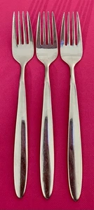 SALE WMF SYDNEY Pattern Glossy 18/8 Stainless DINNER FORKS 7-3/4” Set of 3 Korea - Picture 1 of 4