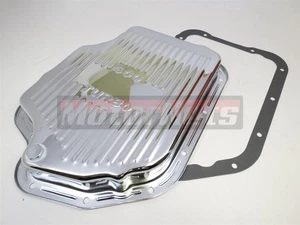 GM Chrome Turbo 400 TH400 Transmission Pan & Gasket For Chevy Pontiac Olds Buick - Picture 1 of 3