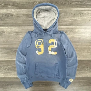Sudadera con Capucha Abercrombie & Fitch De Colección Para Mujer Mediana Waffle Térmica Envejecida Y2k - Imagen 1 de 6