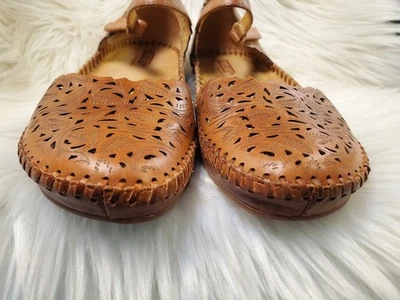 Pikolinos Mary Jane Puerto Vallarta Ankle Strap Leather Sandals $180 8.5/39 Boho - Image 1 of 4