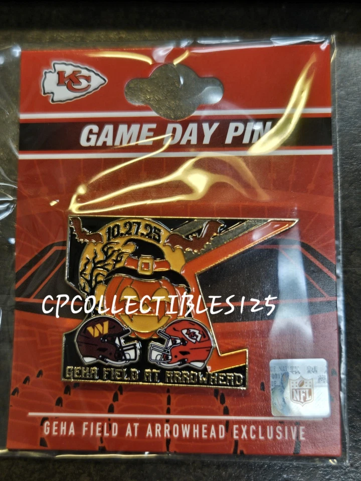 PIN punta de flecha Washington Commaners VS Kansas City Chiefs 27/10/25 DÍA DEL JUEGO Foto 1 de 1