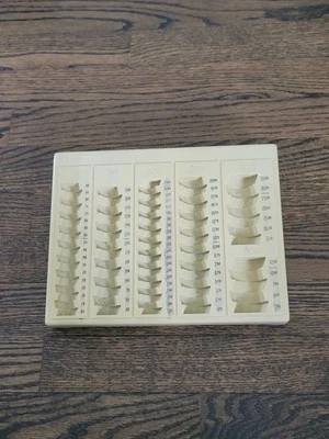 Bandeja classificadora contador troca moeda 6 compartimentos MMF Industries Countex II 21-6110 - Imagem 1 de 4