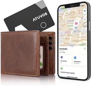 ATUVOS Air Tag Card Ricaricabile Wallet Tracker Thin 1.6mm, solo iOS Apple - Foto 1 di 8
