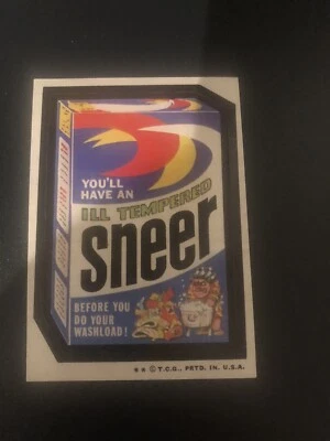 1973 Wacky Packages Series 6 SNEER Tan Back NG - Image 1 of 4