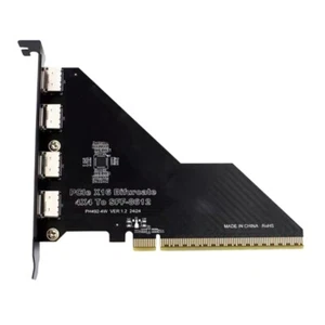PCIe 4.0 X16 Expansion Card 4 Port PCIE X4X4X4X4 to OCulink SFF 8612 Splitter - Photo 1/8