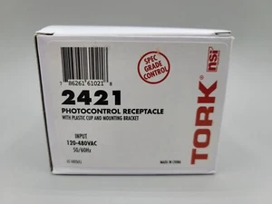 NEW Tork 2421 Photo Control Receptacle Mounting Bracket Spec Grade 120-480 VAC - Picture 1 of 5
