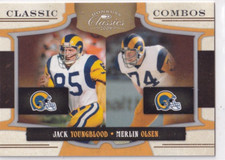 2009 Donruss Classics Classic Combos Silver #5 Jack Youngblood/Merlin Olsen/250