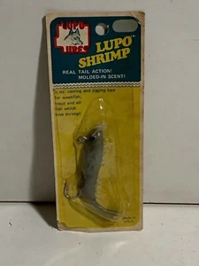 "Señuelos de pesca vintage de aparejos de lobo camarones 0,5 oz 3""." Casting de Long Island City Nueva York - Imagen 1 de 8