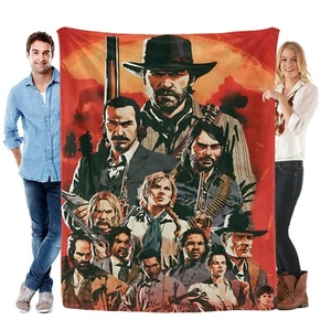 Red Dead Redemption Blanket Soft Bed Sofa Throw Cozy Lightweight Birthday Gift - Picture 1 of 13
