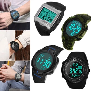 Men Waterproof Sport Digital Watch Military LED Backlight Wristwatch Watch Gift - Picture 1 of 61