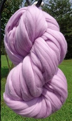 Lavender Purple Wool Roving Merino for Spinning into Yarn and Felting Crafts - Image 1 of 3