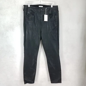 NEW Good American Size 18 Good Legs GL001T Black Coated Ankle Skinny Jeans $179 - Picture 1 of 12