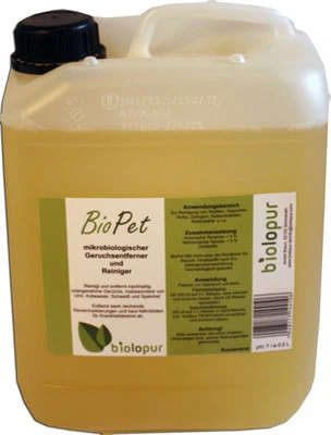 Biolopur BioPet Geruchsentferner mit Mikroorganismen 5 Liter KONZENTRAT