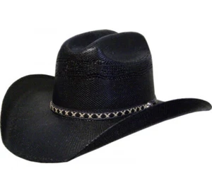 Summit Hats 50X Bangora Black Cattleman W/Elastic Cowboy Hat - Picture 1 of 2