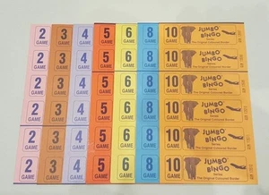 3000 BÜCHER 3 SEITEN (SPIELE) 12 ZUM ANSEHEN JUMBO BINGO TICKETS  - Bild 1 von 1
