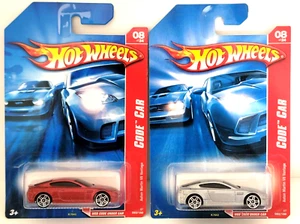 2007 HOT WHEELS - ASTON MARTIN V8 VANTAGE - CODE CAR - LOT OF 2 DIFFERENT - NICE - Picture 1 of 2
