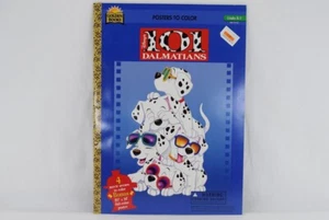 Carteles de Disney 101 Dalmations para colorear libros dorados de colección 1996 14" x 10" - Imagen 1 de 7