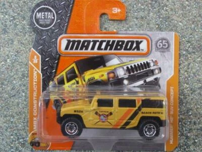Matchbox 2018 #043/125 HUMMER H2 SUV CONCEPT yellow CaseB - Image 1 of 2