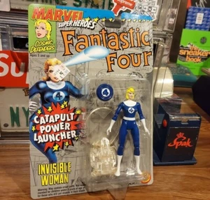 NEW Marvel Super Heroes Invisible Woman w/ Catapult Launcher ToyBiz 1994 FREE sH - Picture 1 of 3
