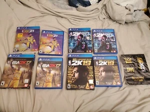 Lot Of 4 PS4 Games + Slipcovers - NBA 2k17 / 2k19 / 2k20 / 2k21 - Picture 1 of 7