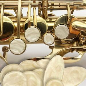 9X Replace Saxophone Key Buttons Inlays For Alto Tenor Soprano Sax Accessories