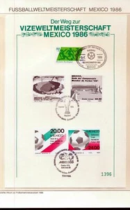 Soccer 1986 Germany Argentina Cards Covers Used MNH(19 Items)Tro689 - Picture 1 of 12