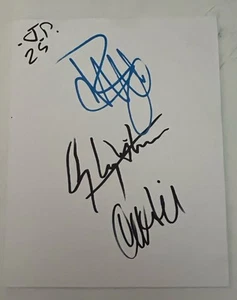 Judas Priest Rob Glenn & Ian Signed Autographed 8X10 Sketch Board BAS Guaranteed - Picture 1 of 1