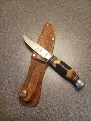 Vintage RARE  Emil Voos Solingen Hunting Knife with Sheath - Image 1 of 4