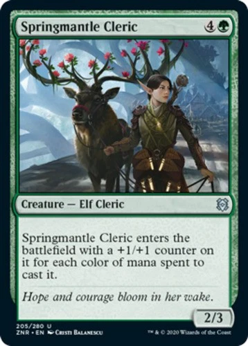 x1 Springmantle Cleric - Zendikar Rising - NM - MTG - Image 1 of 1