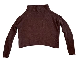 Free People Women’s San Vincente Funnel Neck Sweater In Birch Brown Size XS - Picture 1 of 5