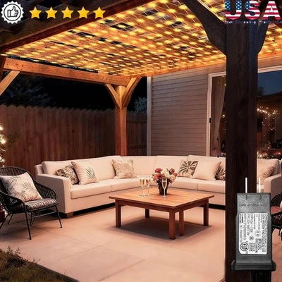 Luces de red LED para exteriores impermeables conectables temporizador decorativo función de memoria Foto 1 de 4